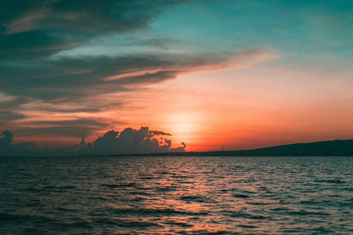 Tramonto a Capo Vaticano con vista sul mare